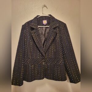Elegant Vintage CM Shapes Women's Blazer